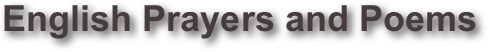 English Prayers and Poems